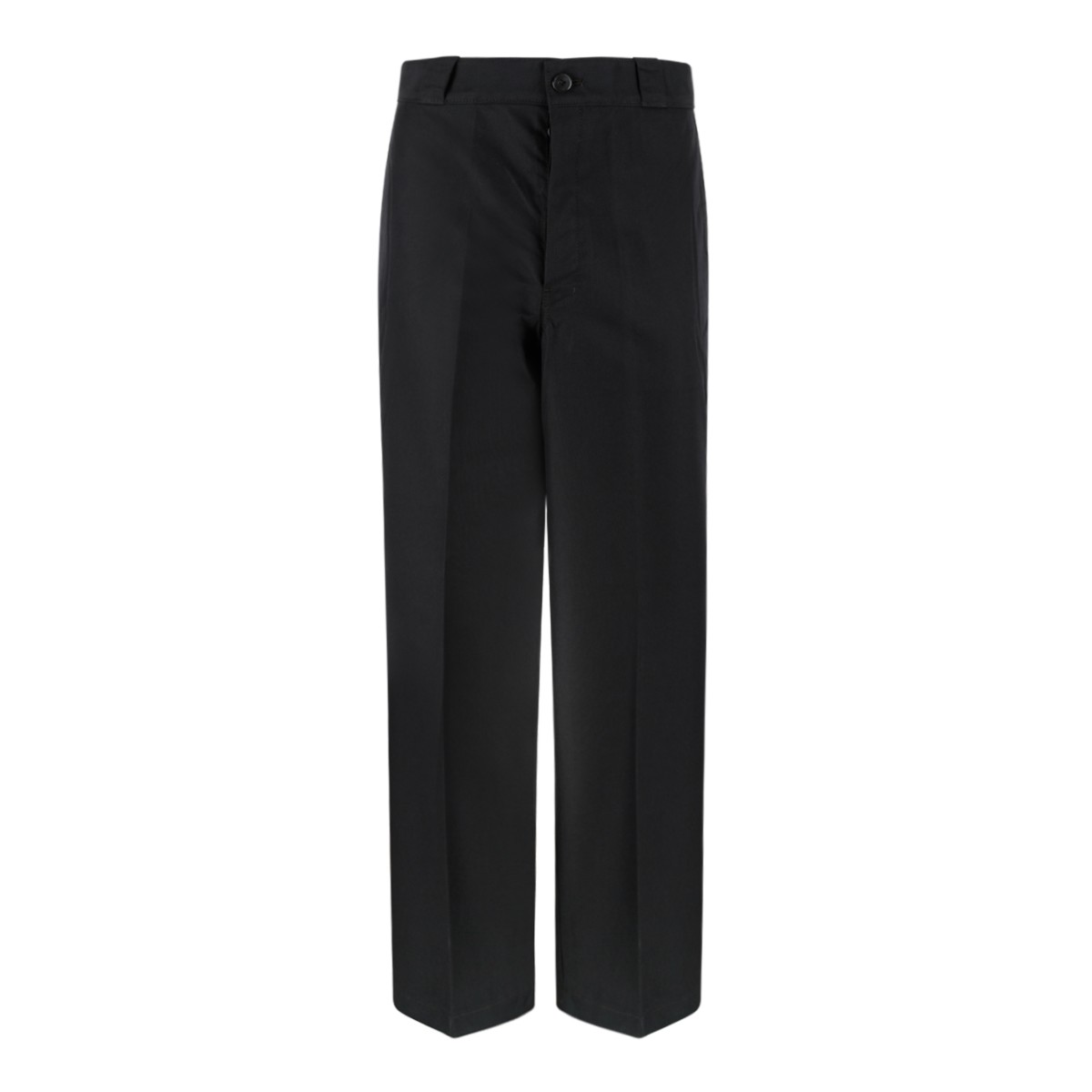 Prada Black Wide-Leg Tailored Trousers.