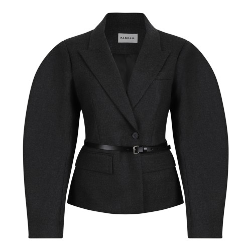 P.A.R.O.S.H. Black Belted Blazer.