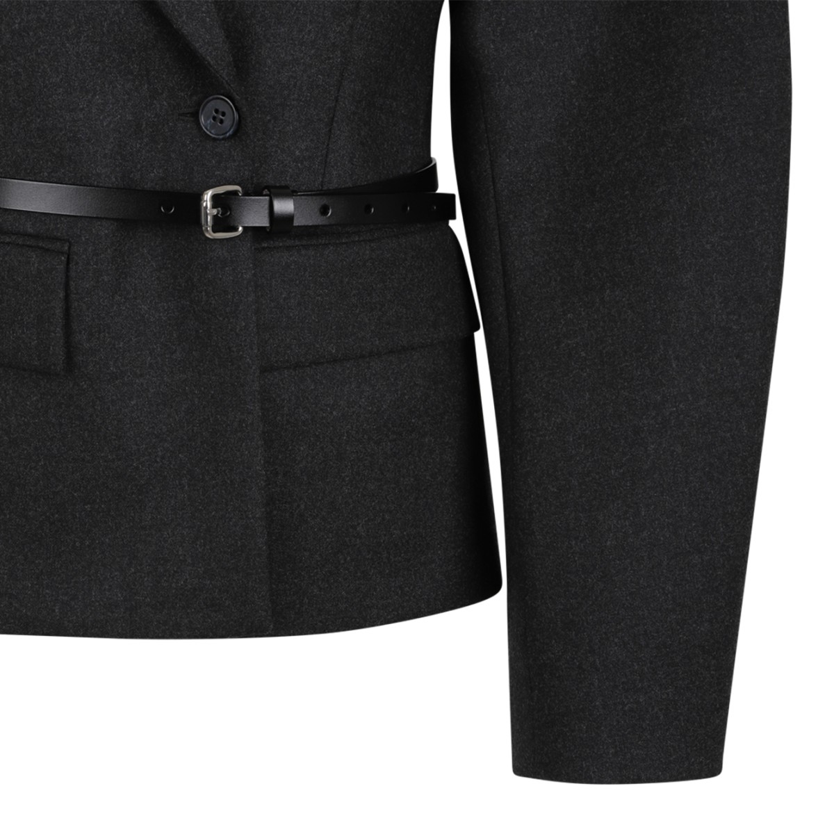 P.A.R.O.S.H. Black Belted Blazer.