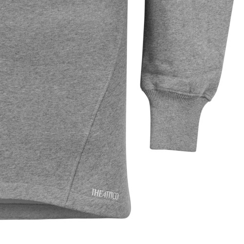 The Attico Grey Sculpted-Sleeve Mini Dress.