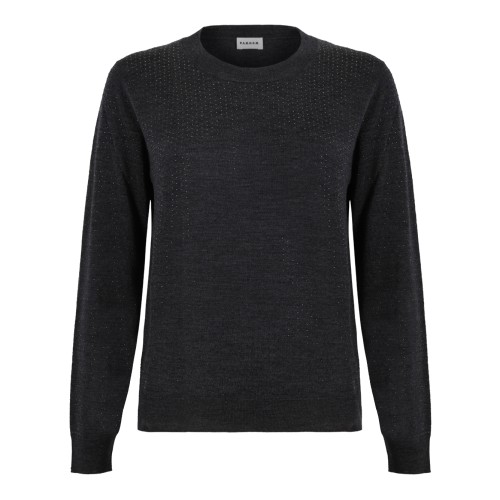 P.A.R.O.S.H. Dark Grey Crew-Neck Sweater.