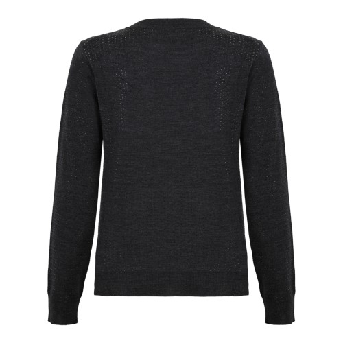 P.A.R.O.S.H. Dark Grey Crew-Neck Sweater. 2