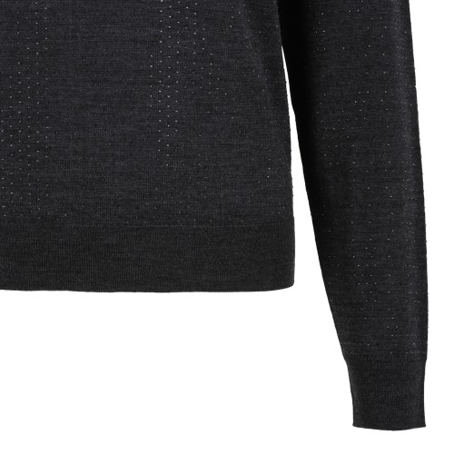 P.A.R.O.S.H. Dark Grey Crew-Neck Sweater.