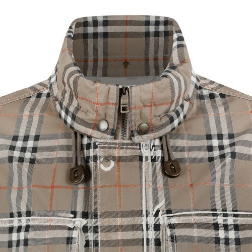 Burberry Check Hooded Jacket.