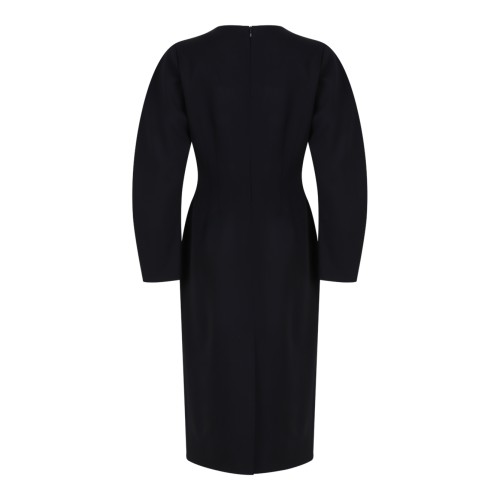 P.A.R.O.S.H. Black Midi Dress.