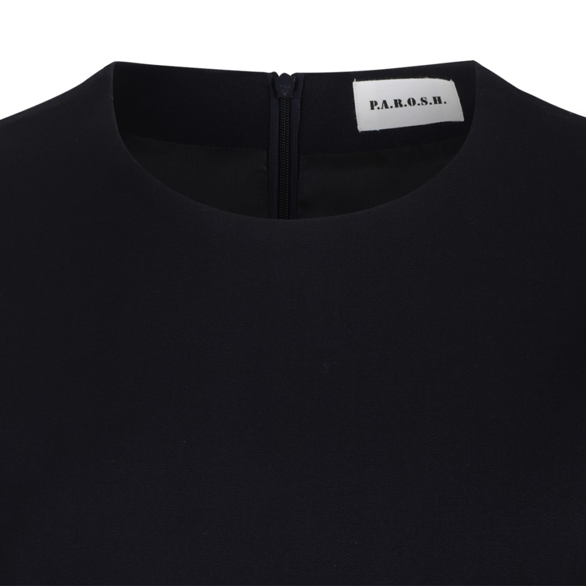 P.A.R.O.S.H. Black Midi Dress.
