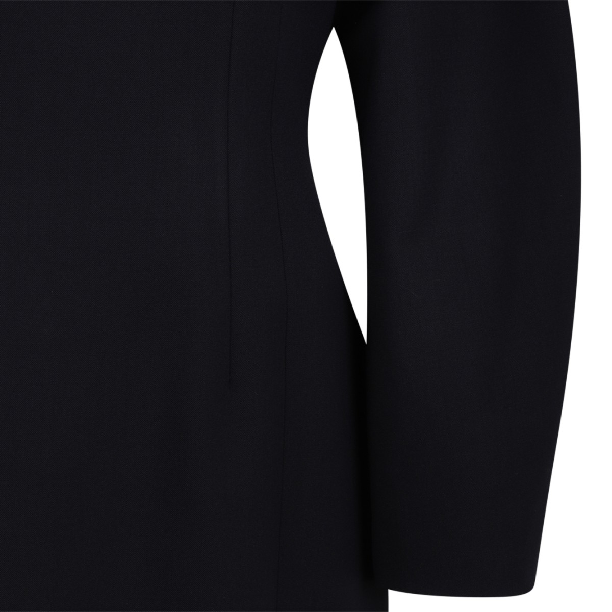 P.A.R.O.S.H. Black Midi Dress.