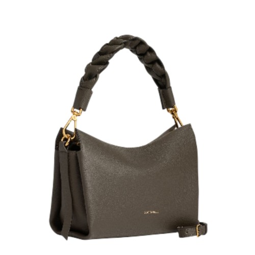 Coccinelle Dark Brown Leather Shoulder Bag. 2