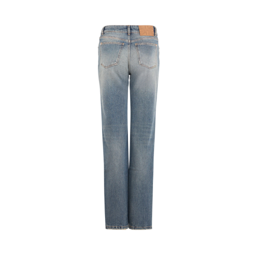 John Richmond Light Blue Straight-Leg Jeans.