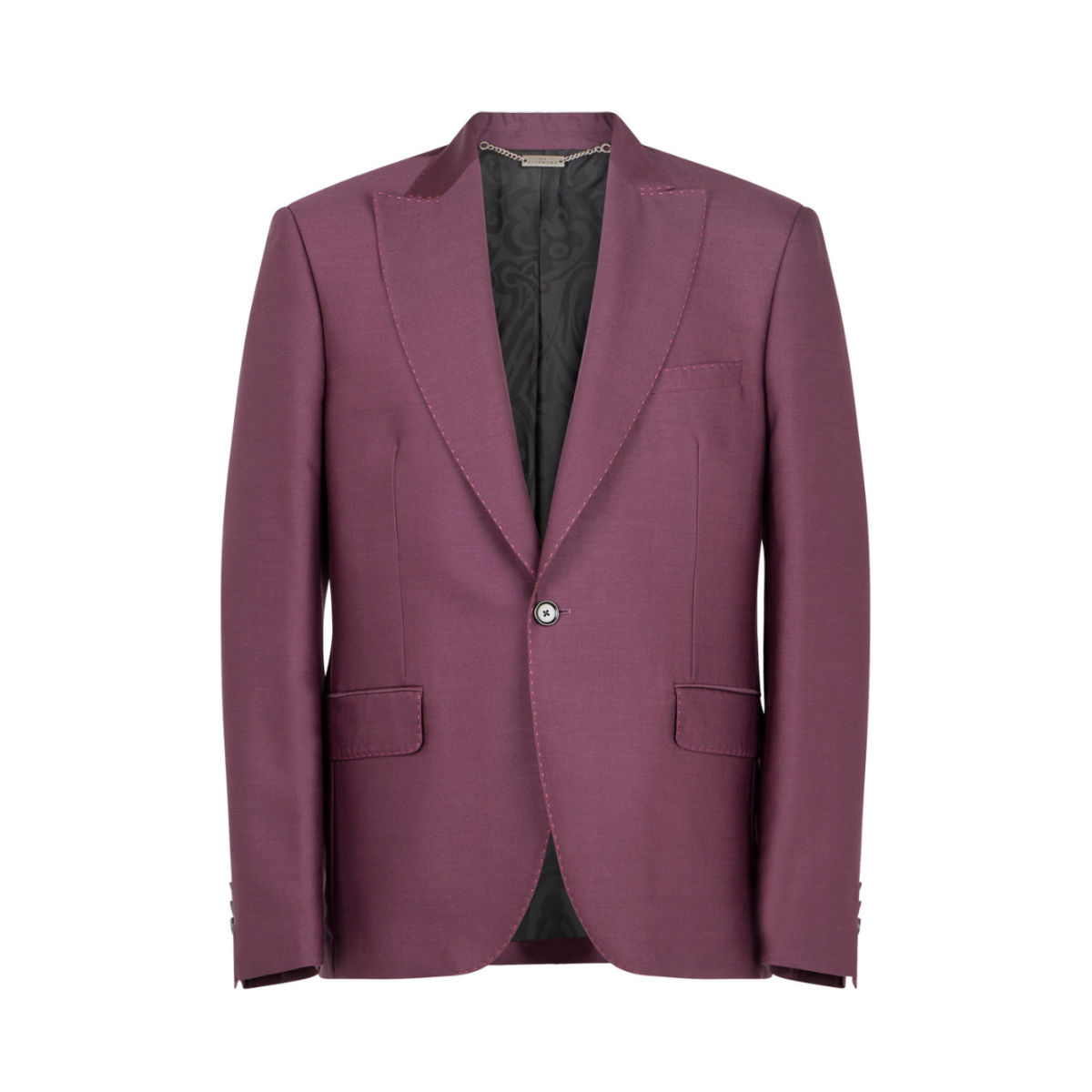 John Richmond Burgundy Tailored Blazer.