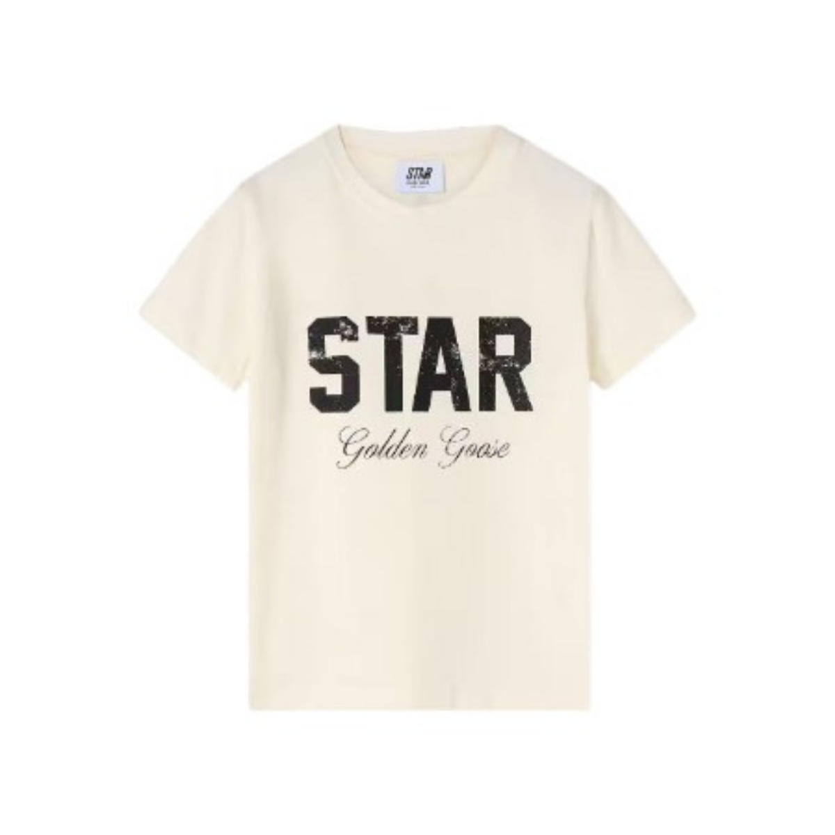 Golden Goose Ivory Star Logo T-Shirt.