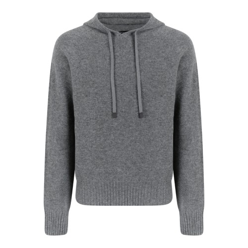 Tom Ford Grey Cashmere Hooded Sweater