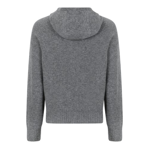 Tom Ford Grey Cashmere Hooded Sweater 2