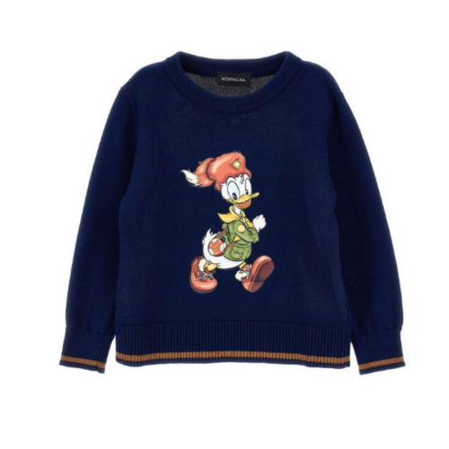 Monnalisa Navy Disney Character Sweater.