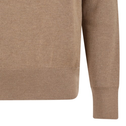 AMI Paris Brown Wide-Leg Trousers.