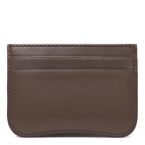 AMI Paris Brown Ami de Cur Leather Card Holder.