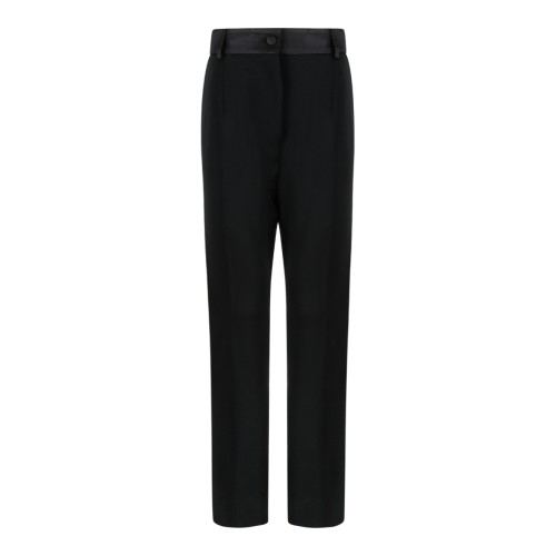 Dolce & Gabbana Black Tailored Trousers.