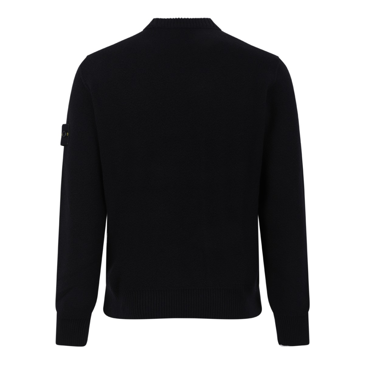 Stone Island Black Crew-Neck Sweater.