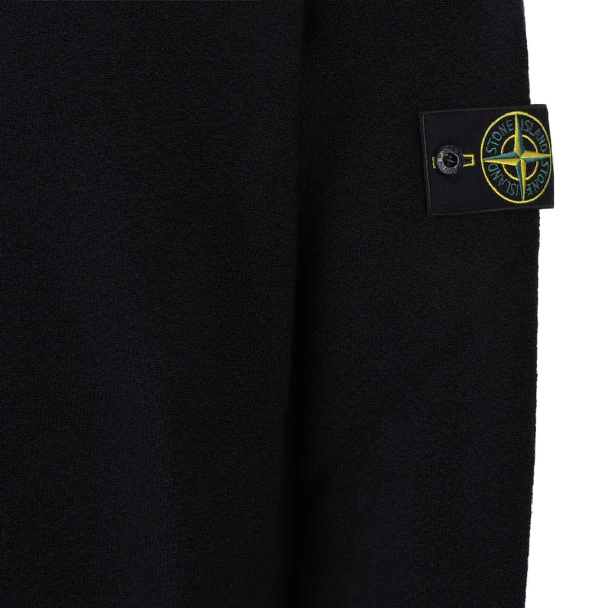Stone Island Black Crew-Neck Sweater.