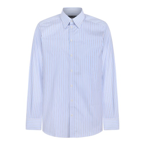 Dolce & Gabbana Light Blue Striped Shirt.