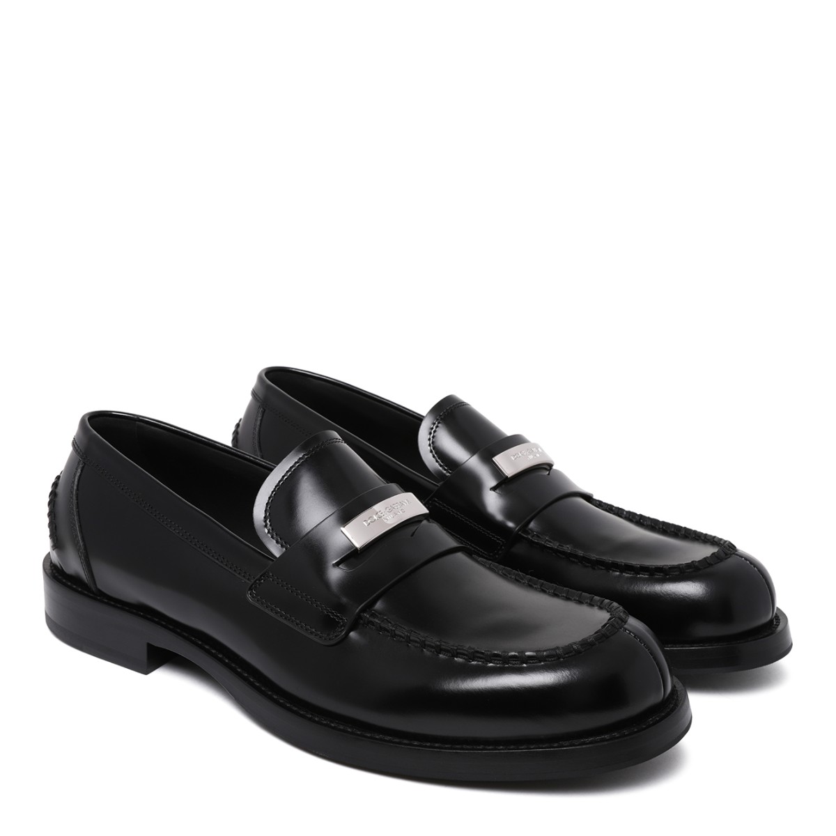 Dolce & Gabbana Black Patent Leather Loafers.