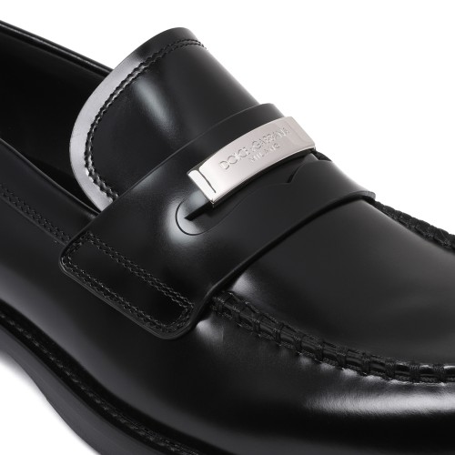 Dolce & Gabbana Black Patent Leather Loafers.