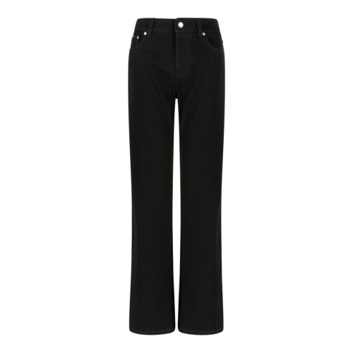 Dolce & Gabbana Black Straight-Leg Jeans.