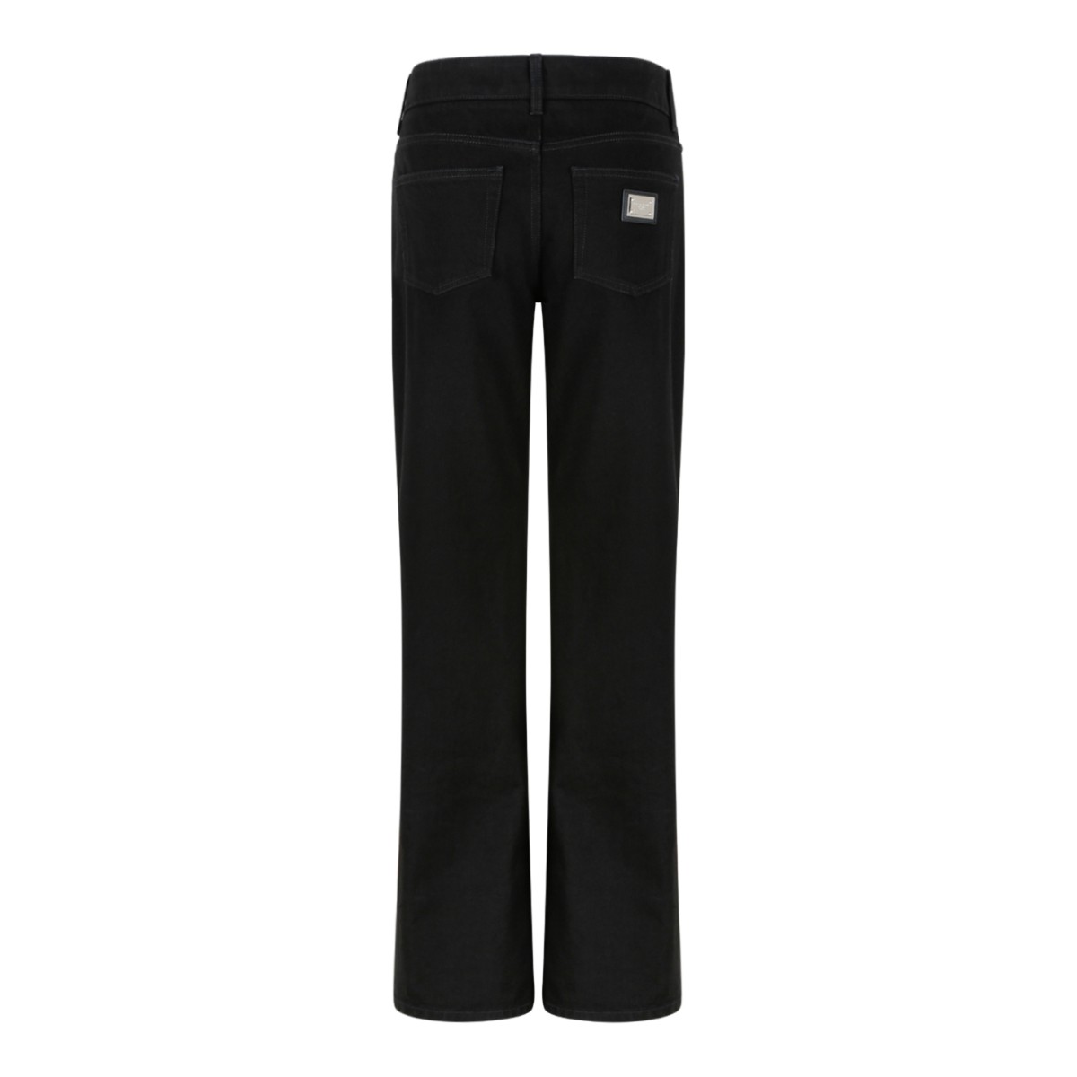 Dolce & Gabbana Black Straight-Leg Jeans.