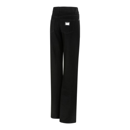 Dolce & Gabbana Black Straight-Leg Jeans.