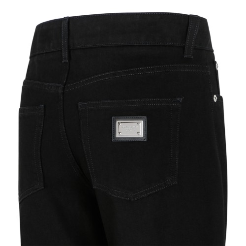 Dolce & Gabbana Black Straight-Leg Jeans.