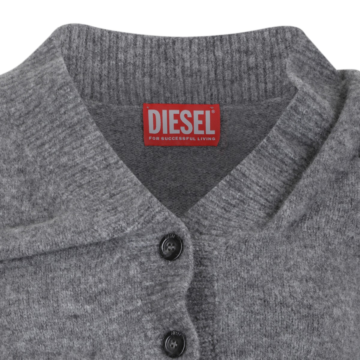 Diesel Grey Ruffle Cardigan.