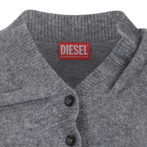 Diesel Grey Ruffle Cardigan.