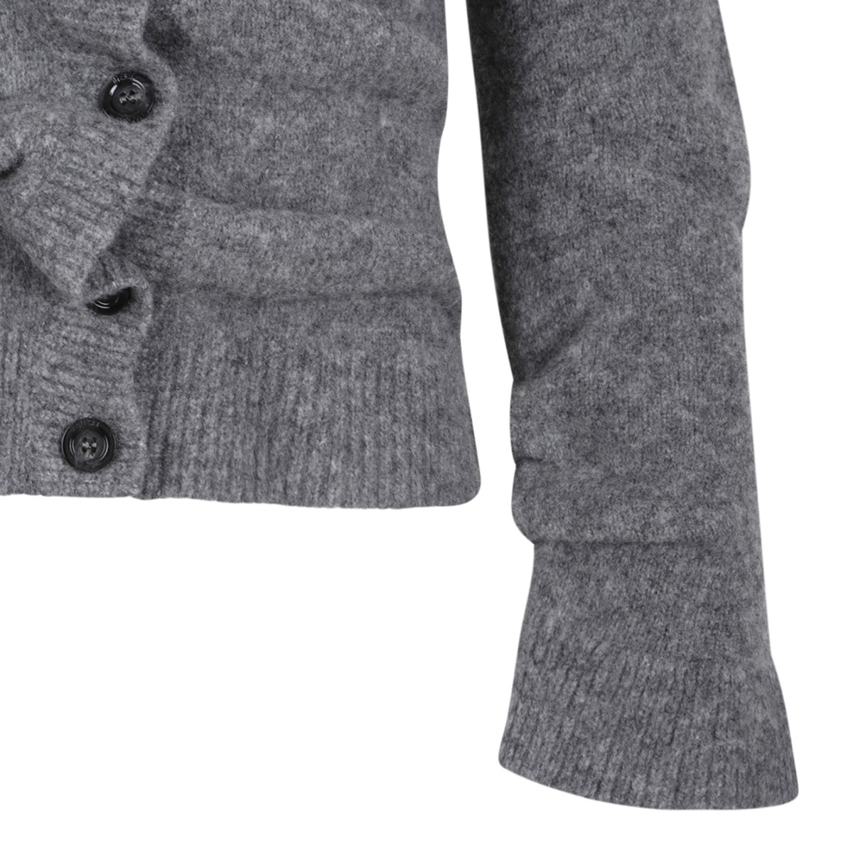 Diesel Grey Ruffle Cardigan.