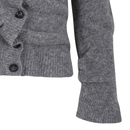 Diesel Grey Ruffle Cardigan.