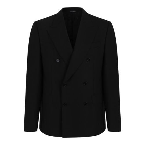 Dolce & Gabbana Black Double-Breasted Blazer.