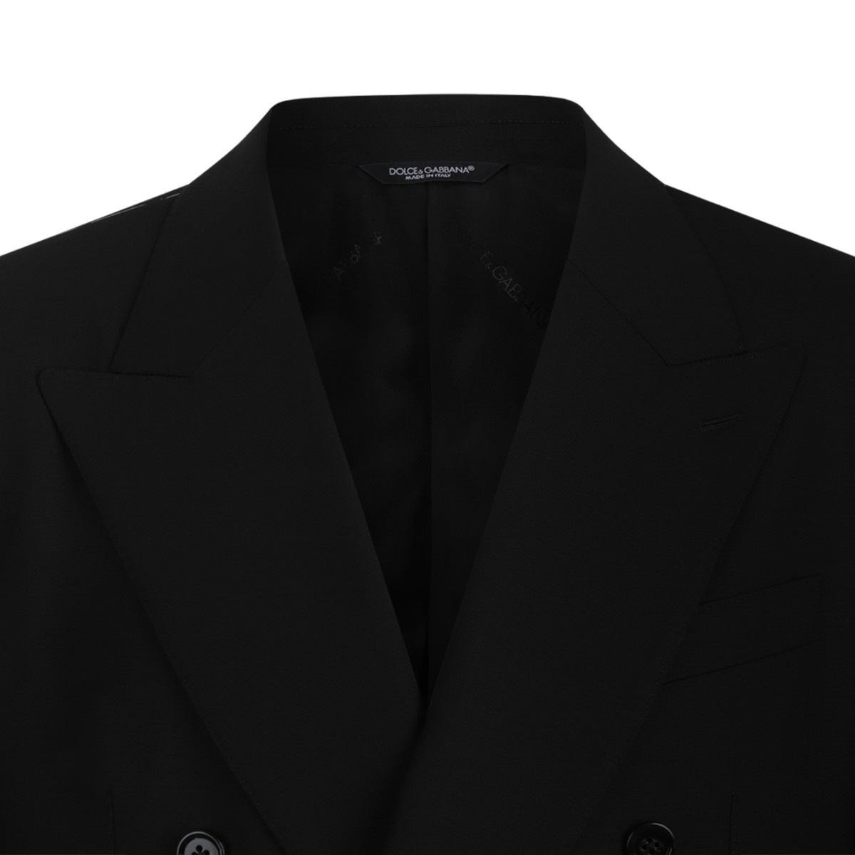 Dolce & Gabbana Black Double-Breasted Blazer.