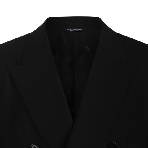 Dolce & Gabbana Black Double-Breasted Blazer.