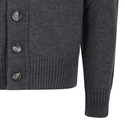 AMI Paris Grey Ami de Cur Cardigan.