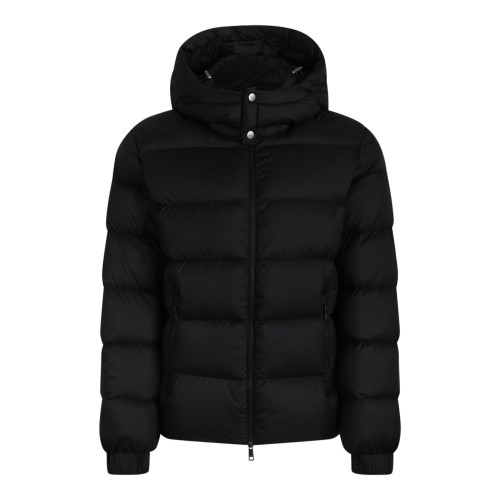 ADD Black Hooded Puffer Jacket.