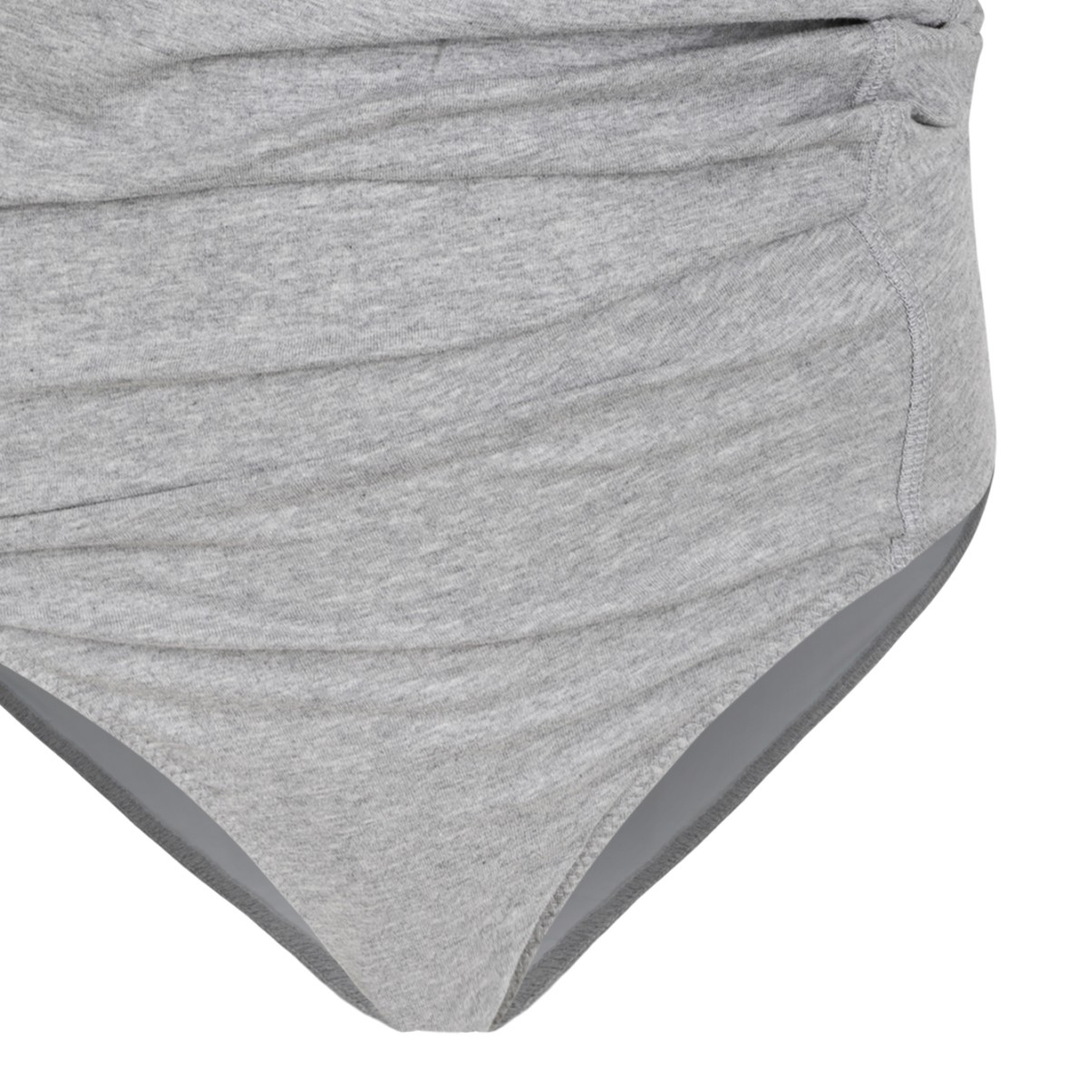 Diesel Grey Graphic Draped Bodysuit.