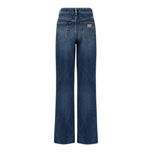 Dolce & Gabbana Blue Wide-Leg Jeans. 2