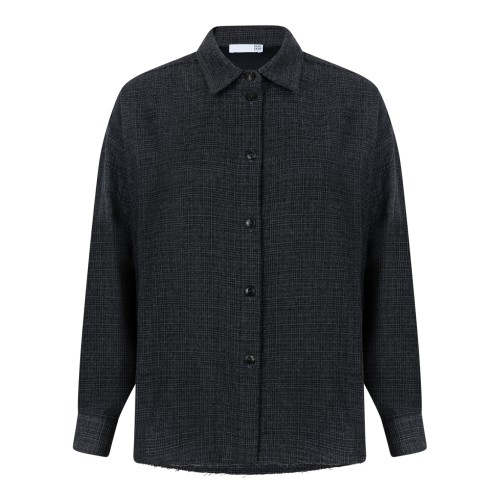 Douuod Dark Grey Textured Shirt.