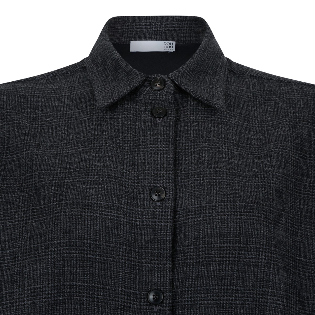 Douuod Dark Grey Textured Shirt.