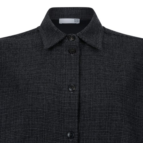 Douuod Dark Grey Textured Shirt.