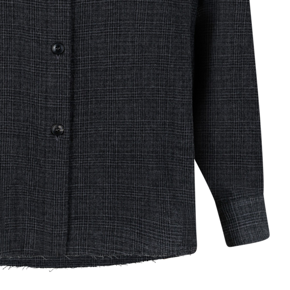 Douuod Dark Grey Textured Shirt.