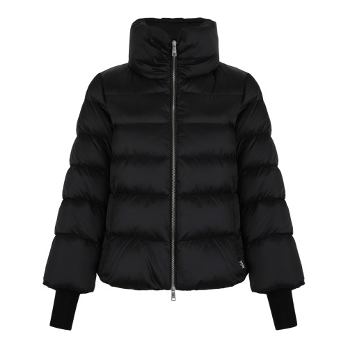 ADD Black High-Collar Puffer Jacket.