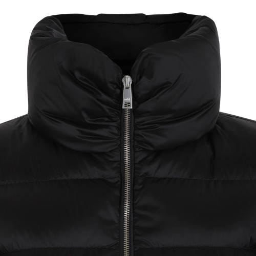 ADD Black High-Collar Puffer Jacket.