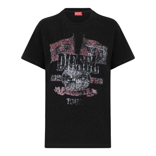 Diesel Black Graphic T-Shirt.