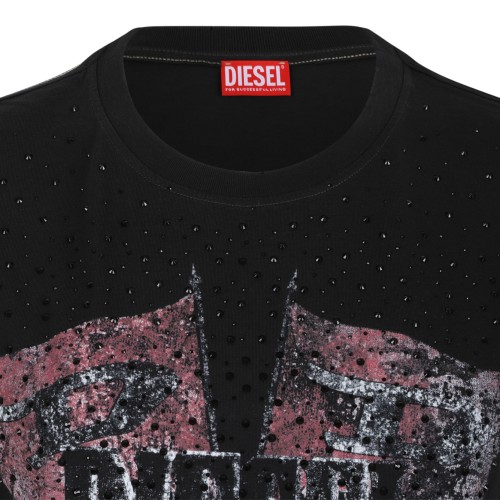 Diesel Black Graphic T-Shirt.