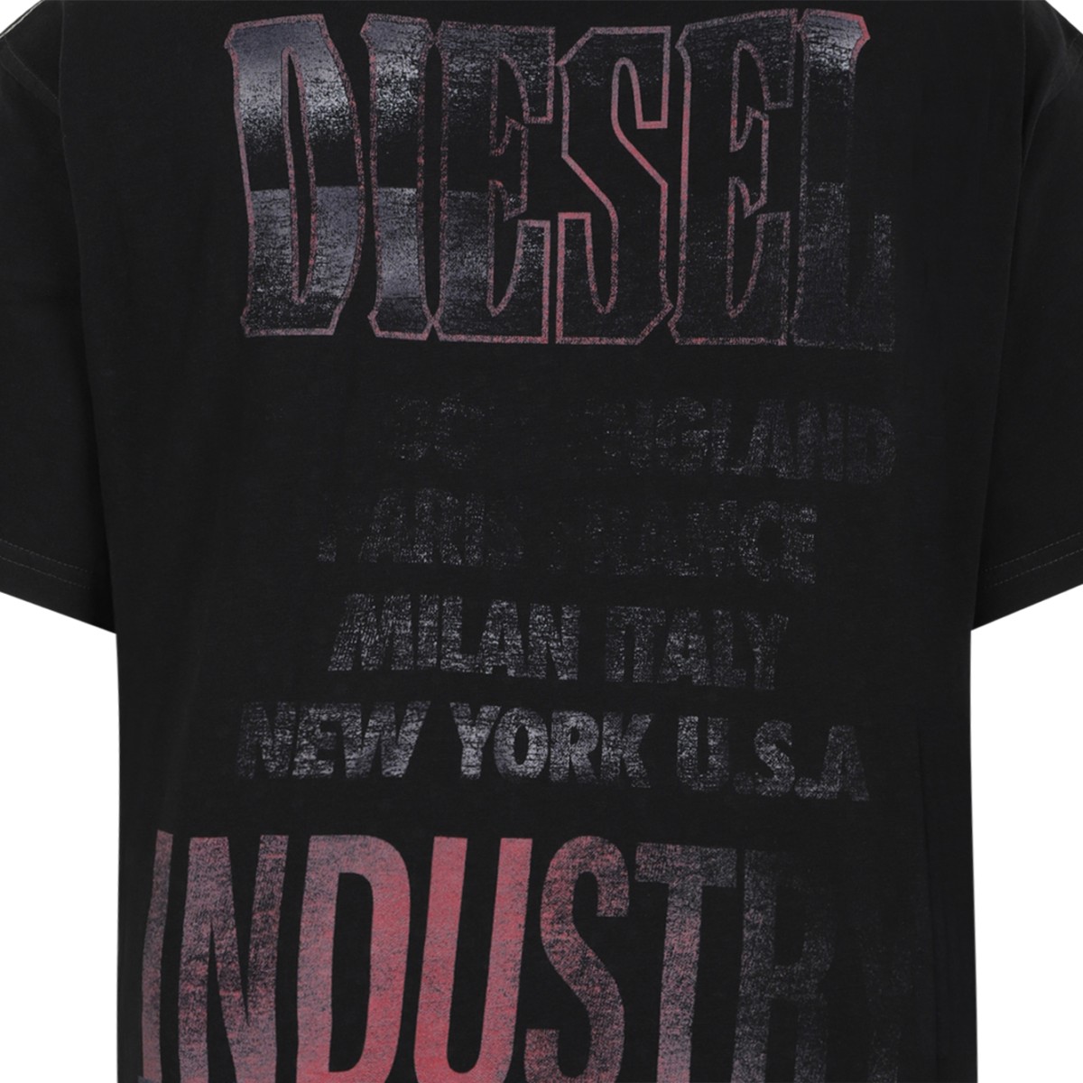 Diesel Black Graphic T-Shirt.